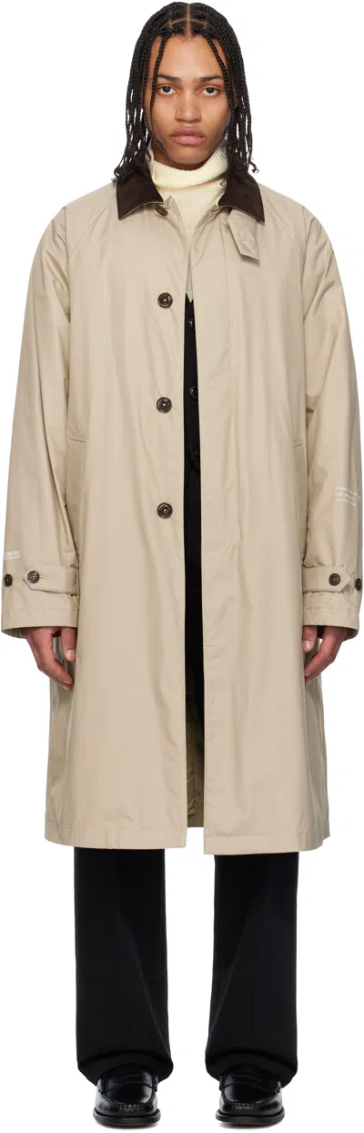 Moncler Genius Moncler X Frgmt Hiroshi Fujiwara Beige Nabeh Down Coat In 207 Sand Beige