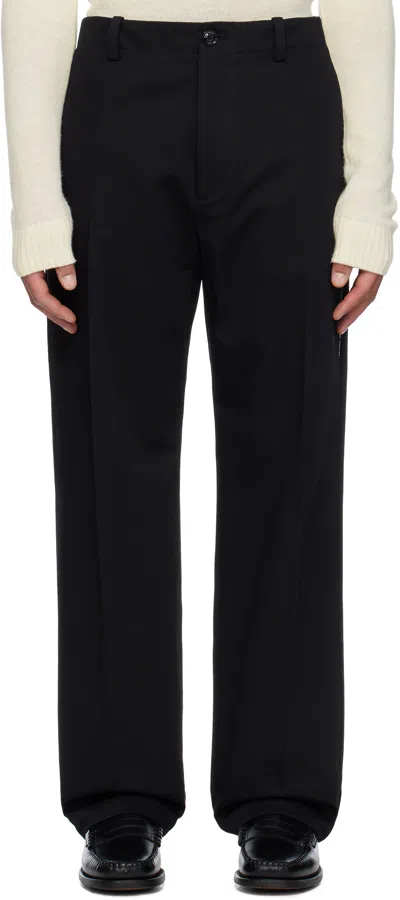 Moncler Genius Moncler X Frgmt Hiroshi Fujiwara Black Cotton Gabardine Trousers