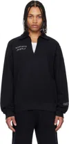 Moncler Genius Moncler X Frgmt Hiroshi Fujiwara Black Cotton Zip-up Sweatshirt In Animal Print