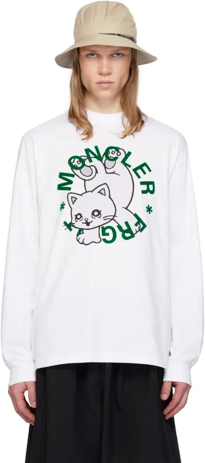 Moncler Genius Moncler X Frgmt Cartoon T-shirt In White/green