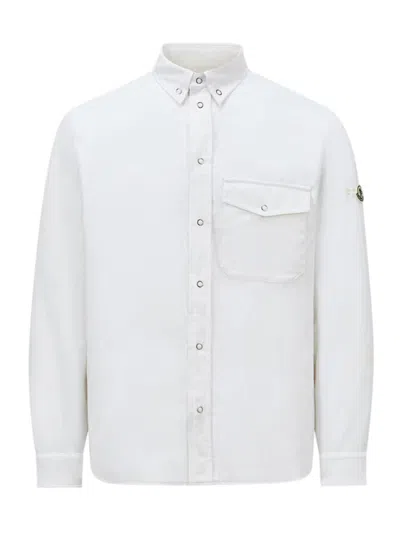 Moncler Genius Padded Shirt Jacket In White