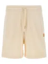 Moncler Genius Donald Glover Bermuda Shorts With Elastic Waistband In Neutral