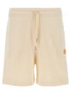 Moncler Genius Donald Glover Bermuda Shorts With Elastic Waistband In Neutral