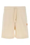 Moncler Genius Donald Glover Bermuda Shorts With Elastic Waistband In White