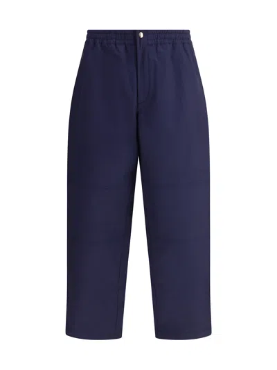 Moncler Genius Moncler X Gilga Farm By Donald Glover Cotton Gabardine Pants In Blue