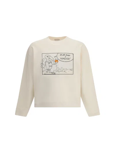 Moncler Genius Moncler X Gilga Farm By Donald Glover Cotton Sweatshirt In White