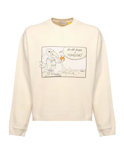 Moncler Genius Moncler X Gilga Farm By Donald Glover Sweatshirt In White