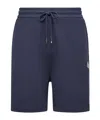 Moncler X Gilga Farm By Donald Glover Drawstring Patch-pocket Shorts In Blue