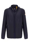 Moncler Genius Blue Hamlin Hooded Windbreaker In Blue