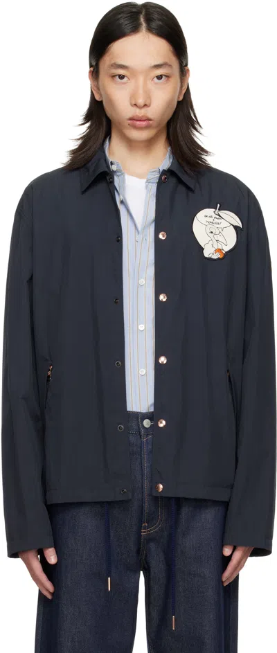 Moncler Genius Moncler X Gilga Farm Navy Satsuma Jacket In Blue