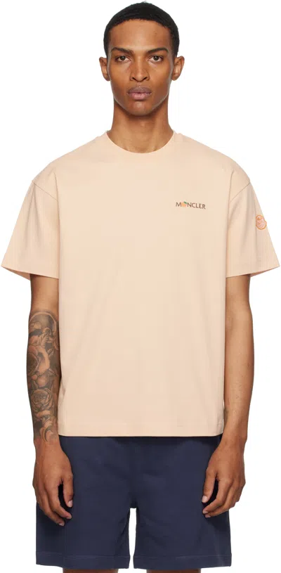 Moncler Genius Moncler X Gilga Farm Orange Short Sleeve T-shirt In Neutral