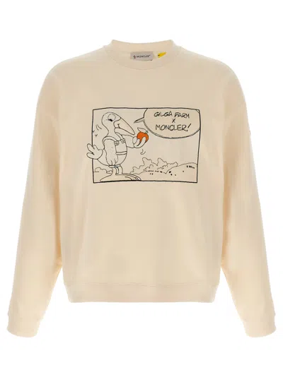 Moncler Genius Moncler X Gilga Farm Sweatshirt By Donald Glover In Neutral