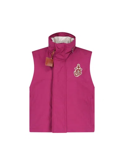 MONCLER GENIUS MONCLER X JW ANDERSON LOGO PATCH SLEEVELESS JACKET