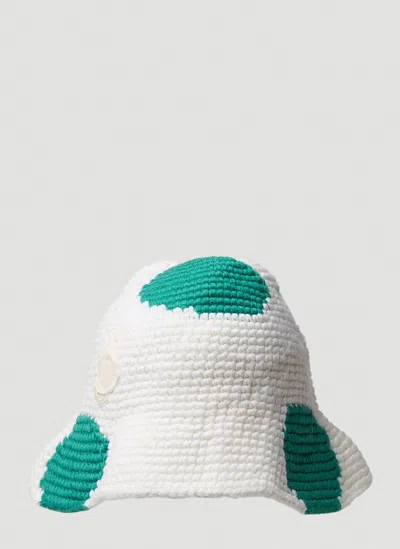 Moncler Genius Moncler X Jw Anderson Men Knit Bucket Hat In White