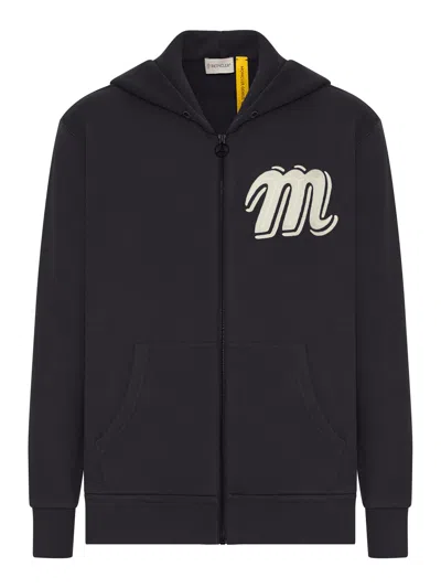 Moncler Genius Moncler X Mercedes-benz Zip-up Sweatshirt By Nigo In Black