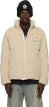 Moncler Genius Moncler X Palm Angels Abrolhos Corduroy Short Down Jacket In 23q-tan