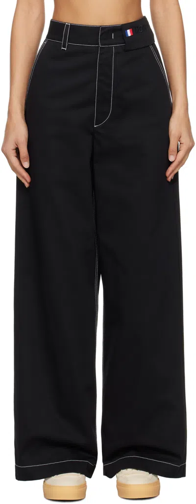 Moncler Genius Moncler X Palm Angels Black Contrast Trousers
