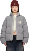 Moncler Genius Moncler X Palm Angels Gray Austru Down Jacket In 907