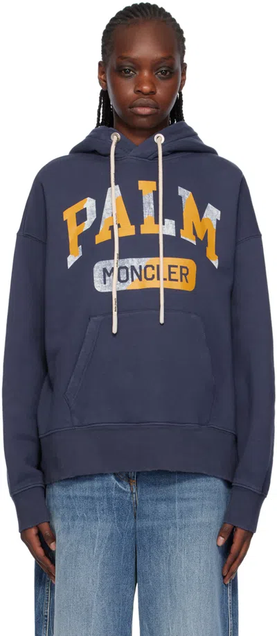 Moncler Genius Moncler X Palm Angels Navy Hoodie