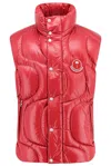 Moncler Genius 8 Moncler Palm Angels Padded And Quilted Nylon Jacket In Red