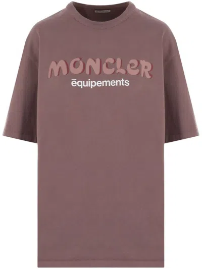 Moncler Genius Moncler X Salehe Bembury Logo Printed Crewneck T In Pink