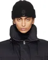 Moncler Genius Moncler X Willow Smith Black Wool Beanie In 999 Black