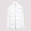Moncler Genius Mu02d1c02 Hooded Cyclopic Coat In Milk