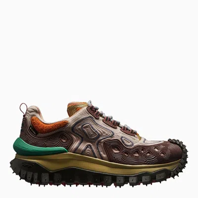 Moncler Genius Vibrant Hue Grain Leather Sneakers For Men In Multicolor