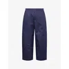 Moncler Genius Moncler X Gilga Farm Designed By Donald Glover Cotton Blend Trousers In Blue
