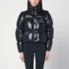Moncler Genius Women's Lightweight Padded Cropped Black Nylon Jacket In Black