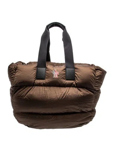Pre-owned Moncler Genius Nylon Tote In Brown