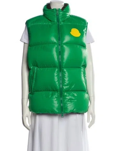 Pre-owned Moncler Genius Nylon Vest In Green