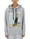 Moncler Genius Moncler X Olivia Oyl Printed Drawstring Hoodie In Blue