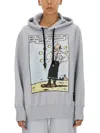 Moncler Genius Moncler X Olivia Oyl Printed Drawstring Hoodie In Gray