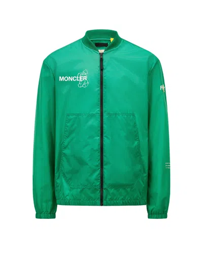 Moncler Genius Ostria 7 Moncler Frgmt Hiroshi Fujiwara Jacket With Maxi Print In Green