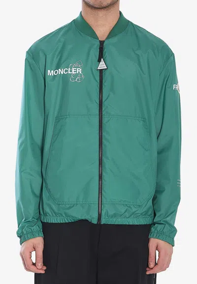 MONCLER GENIUS OSTRIA PRINTED BOMBER JACKET