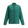 Moncler Genius Men Jayel Jacket Recycled Matt Longue Saison With Quilting Fragment In Green