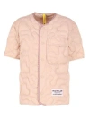 Moncler Genius Short-sleeved Quilted Jacket In Pink