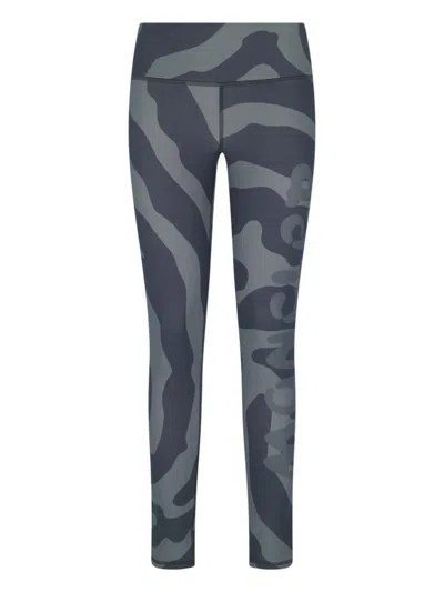 Moncler Genius Straight Leg Trousers Camouflage Print In Grey