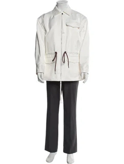 Pre-owned Moncler Genius Parka In White
