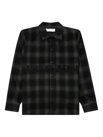 Moncler Genius Plaid-pattern Shirt In Black