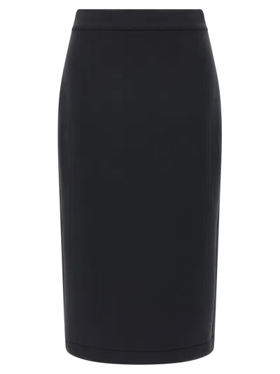 Moncler Genius Polyester Midi Women's Skirt In Black