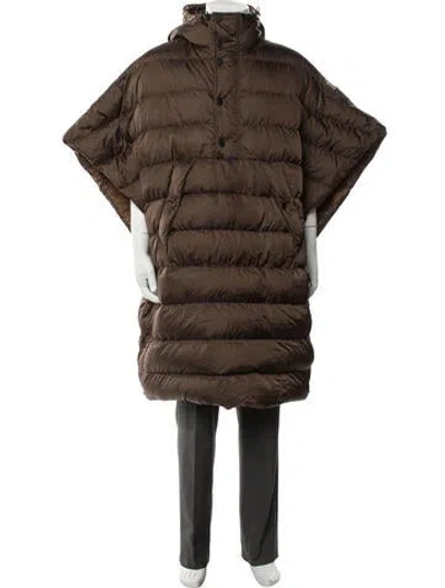 Pre-owned Moncler Genius Poncho In Brown