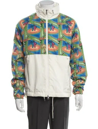Pre-owned Moncler Genius Printed Trucker Jacket In Multicolor