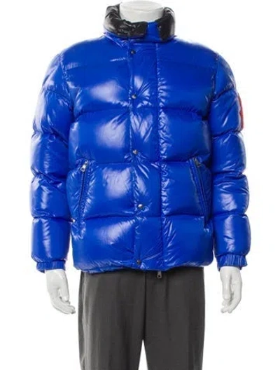 Pre-owned Moncler Genius Puffer Coat In Blue