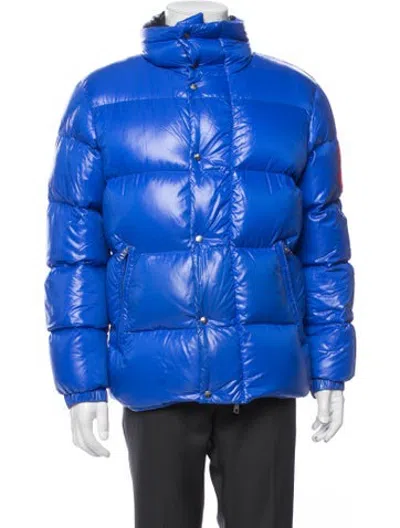Pre-owned Moncler Genius Puffer Coat In Blue