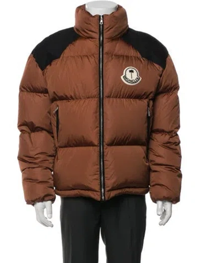 Pre-owned Moncler Genius Puffer Coat In Brown