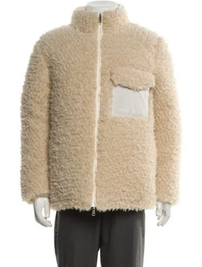 Pre-owned Moncler Genius Puffer Coat In Neutral