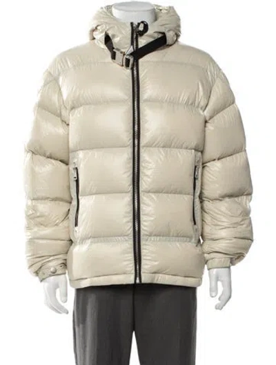 Pre-owned Moncler Genius Puffer Coat In Neutrals