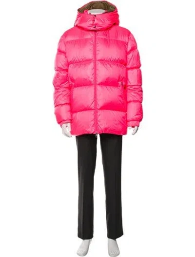 Pre-owned Moncler Genius Puffer Coat In Pink